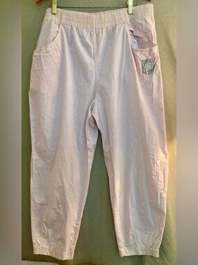 Esprit Sport Cotton Light Pink Elastic Waist Jogger Pants Size L